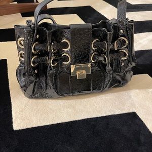 Jimmy Choo Riki bag, black patent leather, very good condition